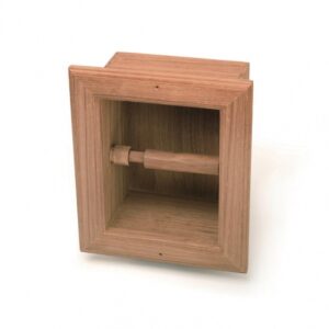 Teak Toilet Paper Holder (Built in)