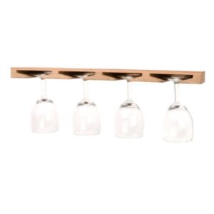 Solid Teak Wine Glass Mounts