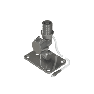 VHF/Cellular Fold Down Mount - Stainless Steel - White