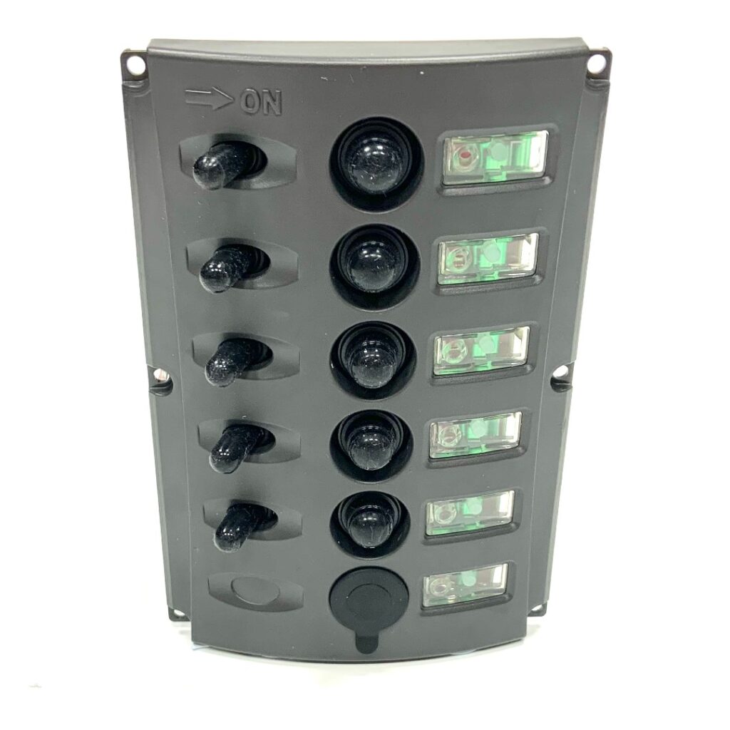 5 Gang Switch Breaker Panel 12v (With USB Port)
