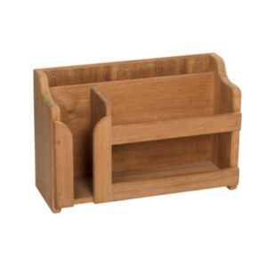 Solid Teak Plate, Cup and Utensil Rack
