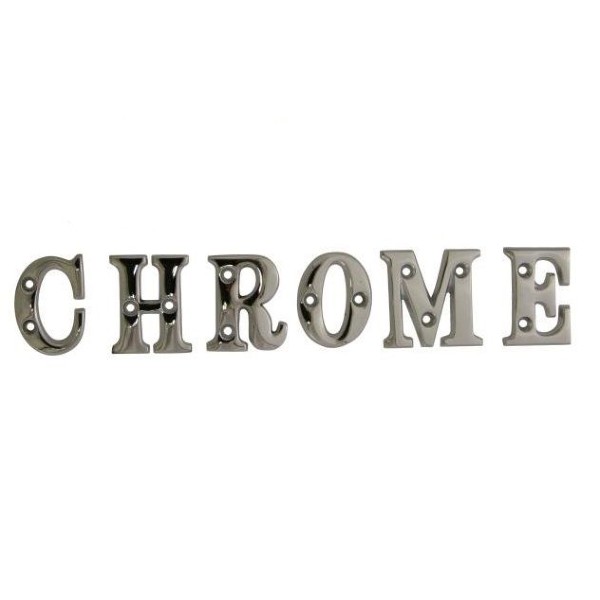 Chrome Letters and Numbers