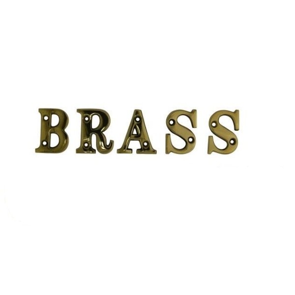 Brass Letters and Numbers
