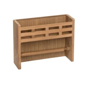 Solid Teak Spice and Paper Towel Rack