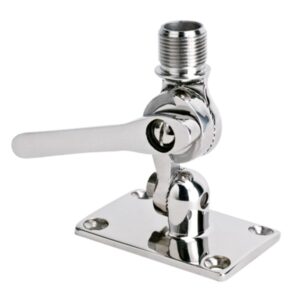 Four Way Stainless Steel Antenna Base - 25mm Thread