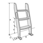 810-Teak-Companionway-Ladder-measure