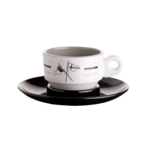 Welcome Espresso Cups & Saucers (Set of 6)