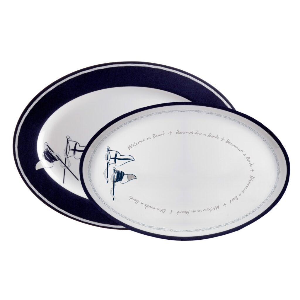 Welcome Oval Serving Platters (Set of 2)