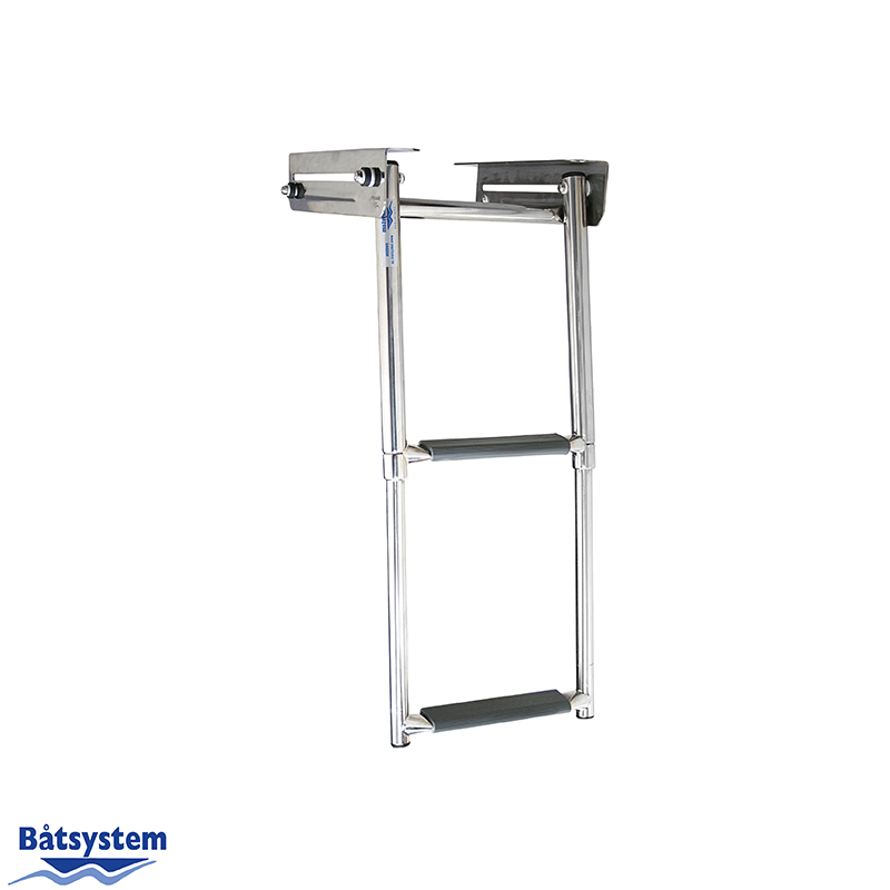 Stainless Steel 2 Step Telescopic Ladder with Lock