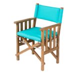 Solid-Teak-Directors-Chair-2-Un-Oiled-Aqua-Cushion