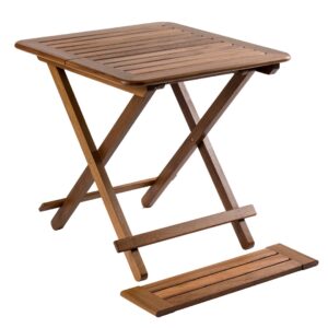 Solid Teak Folding Table - Brest (60 x 76cm)