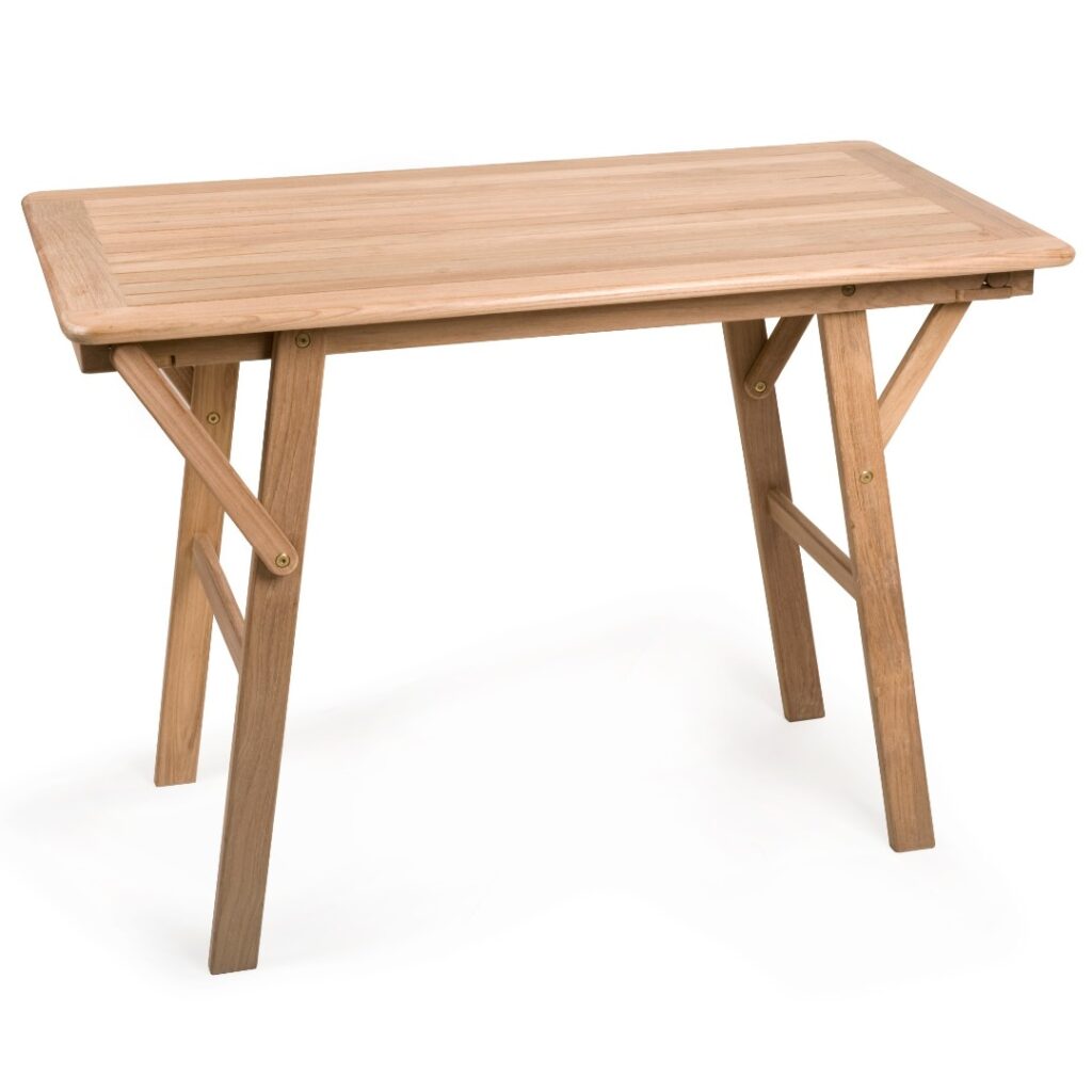 Solid Teak Folding Decking Table (100 x 60cm)