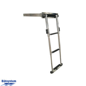 Stainless Steel 3/4 Step Telescopic Ladder in Box
