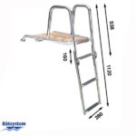 but48mp-Teak-Bowsprit-with-3-Step-Ladder-measure