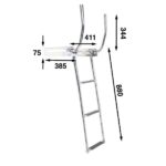 Telescopic Ladder with Handles Dimensions