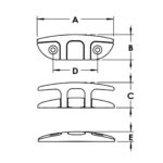 Aero Folding Cleats -88264-88266 Dimensions